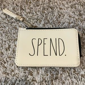 💙 NWOT Rae Dunn SPEND Purse/Card Case